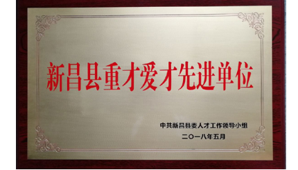 dg视讯精机荣获“新昌县重才爱才先进单位”荣誉称号